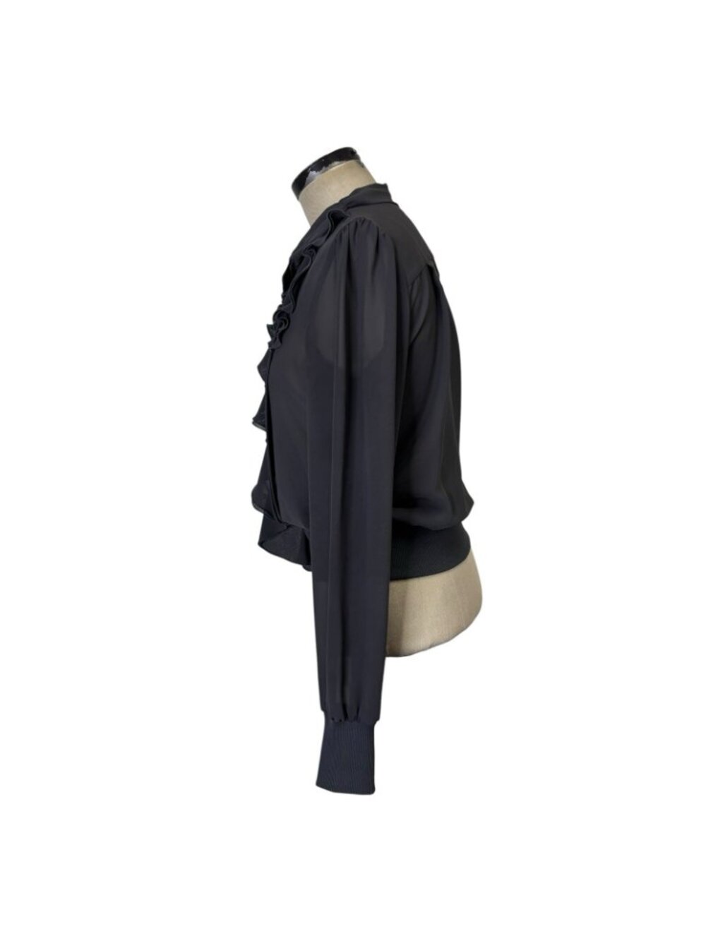 Express Chiffon Ruffle Poet Blouse 8 - Picture 4 of 9